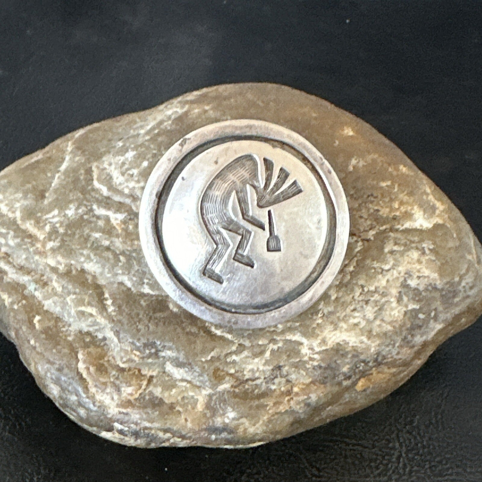 XL Womens Kokopelli Old Pawn Hopi Sterling Silver Ring Size 6.5 18115