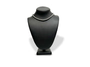 6mm Navajo Pearls 15"Hook Eye Cone Necklace | Sterling Silver | Authentic Native American Handmade