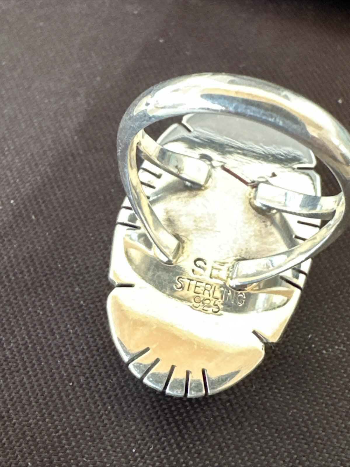 Womens Purple Spiny Oyster Navajo Sterling Silver Ring Size 6.5 18582