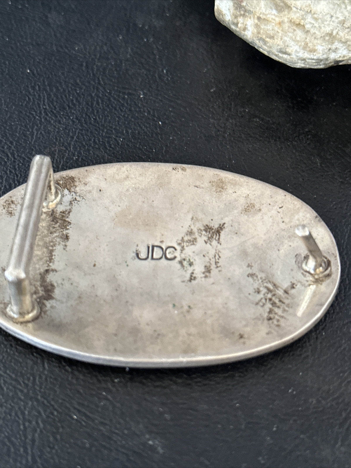 Pueblo Cutout Authentic Sterling Silver Concho Belt Buckle 14799