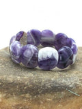 Purple Charoite Stretch Bracelet 7.25"Adjustable | Authentic Native American Handmade | 3019