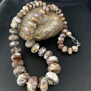 27"Wild Horse Navajo Pearls Crazy Turquoise Necklace | Sterling Silver | Authentic Native American Handmade | 13887