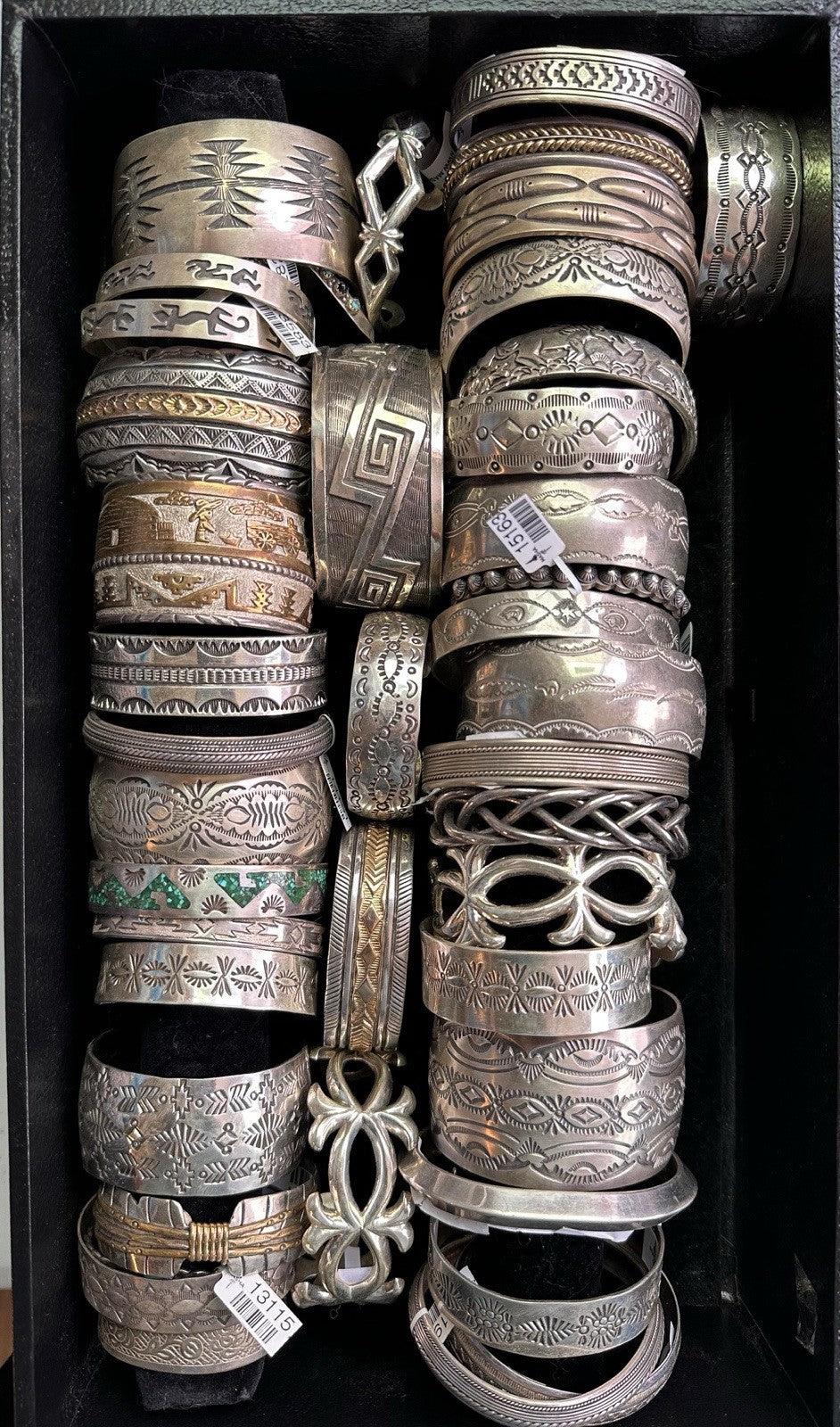 A Lot Sterling Silver NAVAJO Zuni Native American Southwestern Bracelets Jewelry
