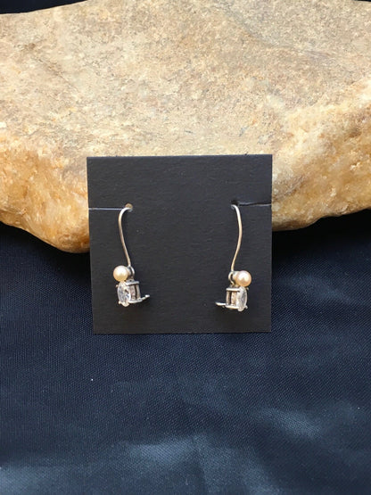 Pearl Sterling Silver Earrings 08610