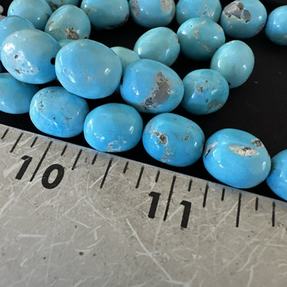 Authentic Blue Sleeping Beauty Turquoise Nugget Strand 18” 18591