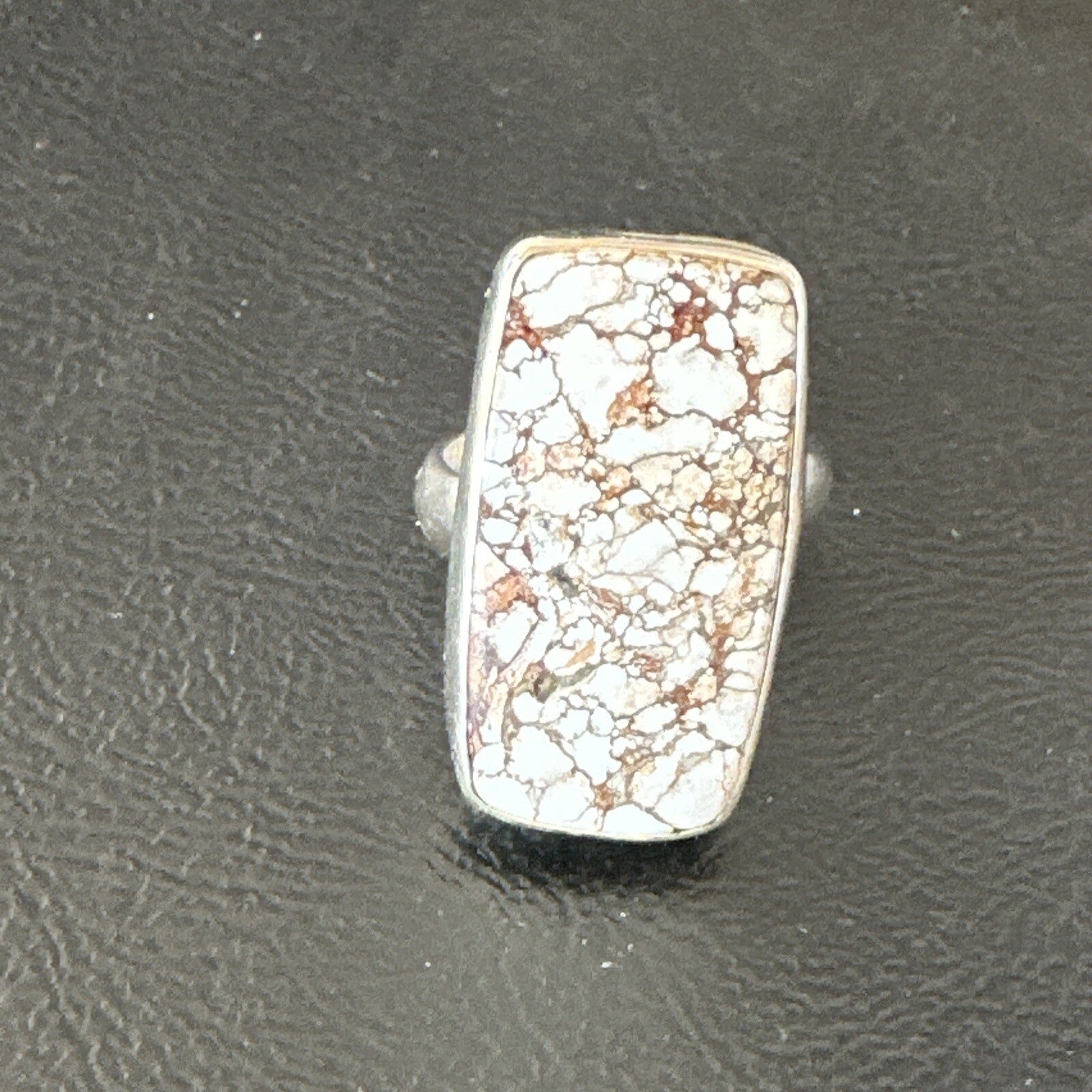 Mens Womens Wild Horse Turquoise Navajo Sterling Silver Ring Sz 8 17347