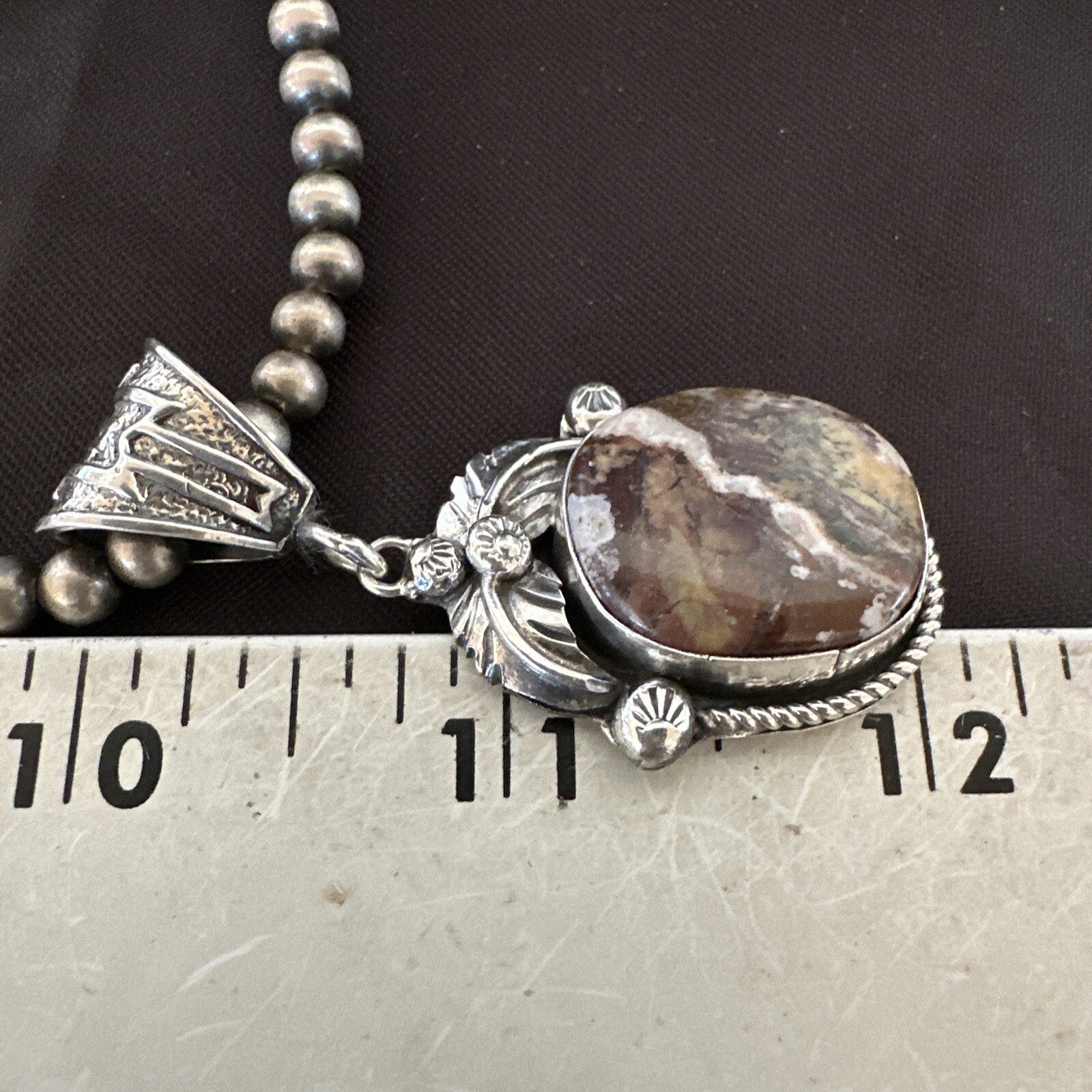 Mens Womens Wild Horse Turquoise Pendant Navajo Sterling Silver Necklace 17801