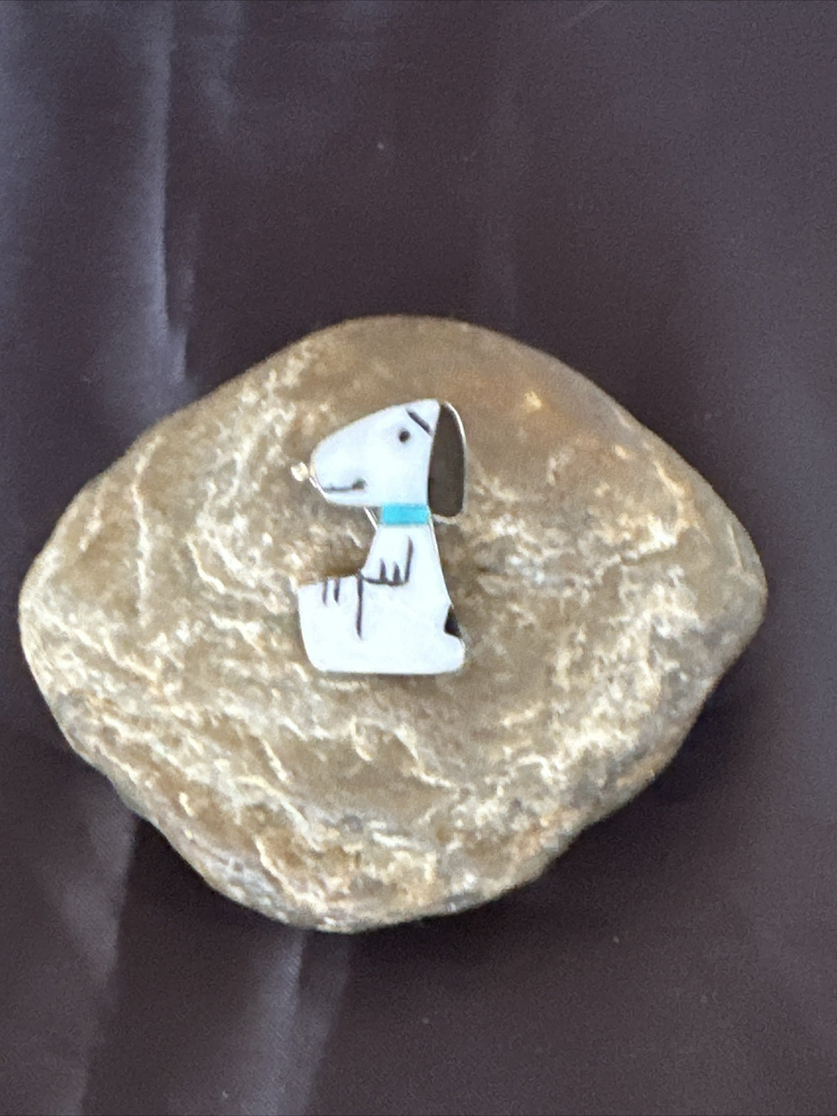 Snoopy Dog Zuni Sterling Silver Disney Pin Pendant Peanuts 17951