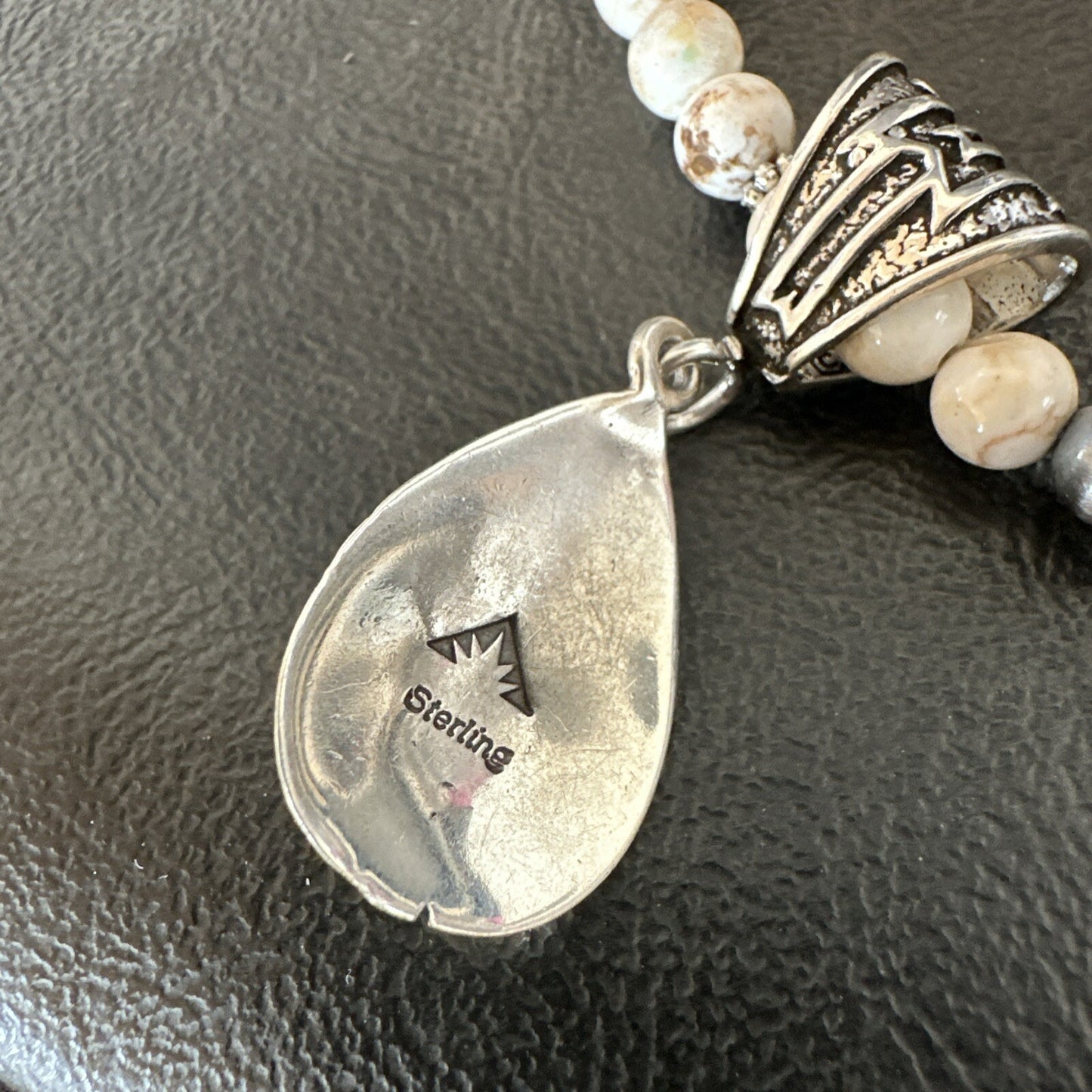 Mens Women Navajo Sterling Silver Wild Horse Necklace Pendant 23" 18272
