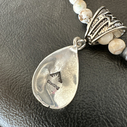 Mens Women Navajo Sterling Silver Wild Horse Necklace Pendant 23" 18272
