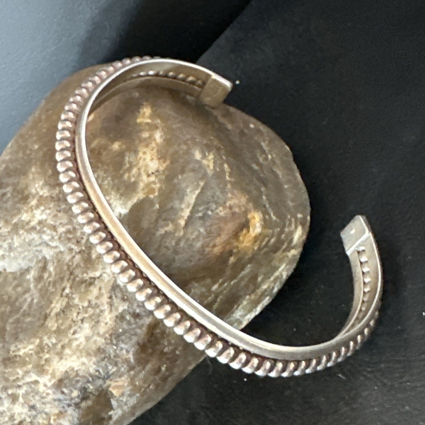 Native American Cuff Bracelet Old Pawn Navajo Sterling Silver 15072