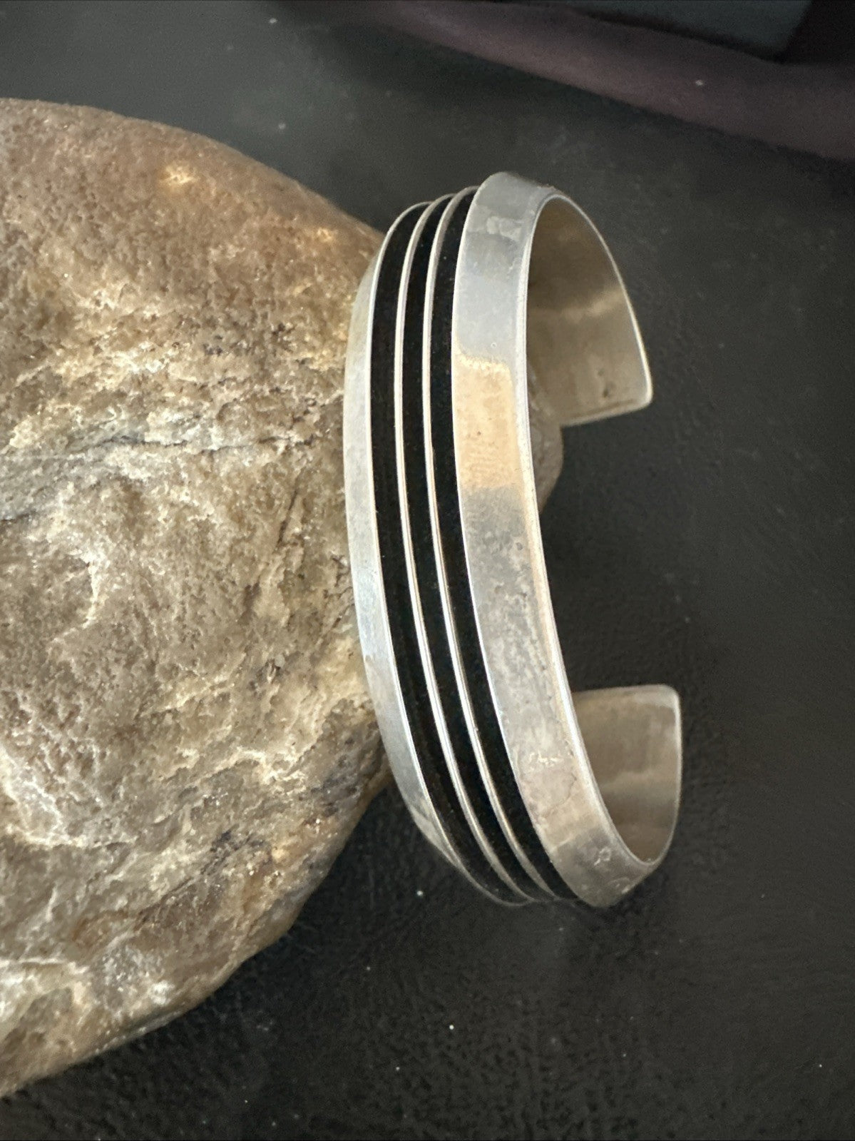 Mens Womens Navajo Sterling Silver Cuff Bracelet 7” 19696