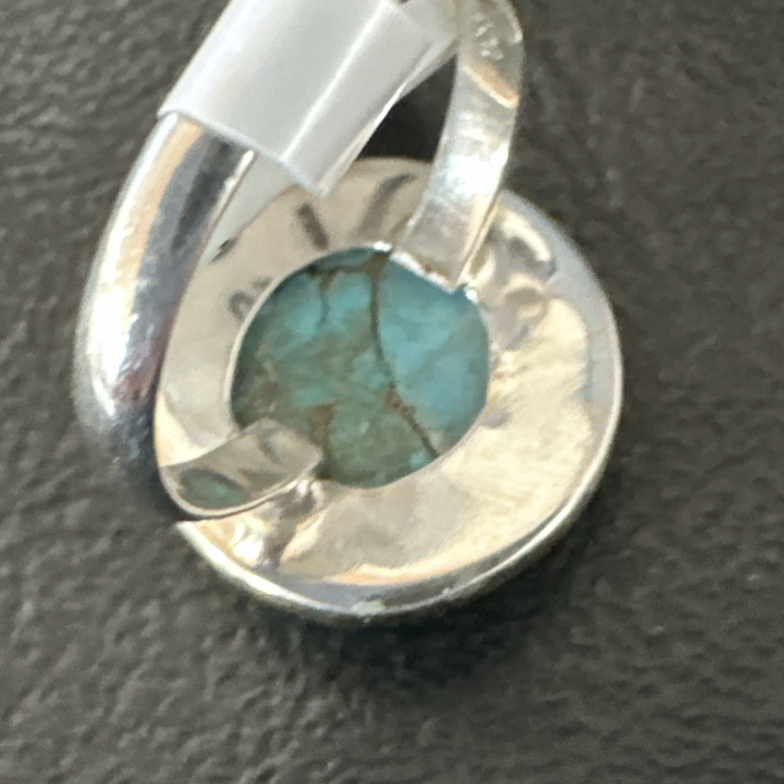 Blue Turquoise#8 Southwestern Sterling Silver Ring Size 7 19740