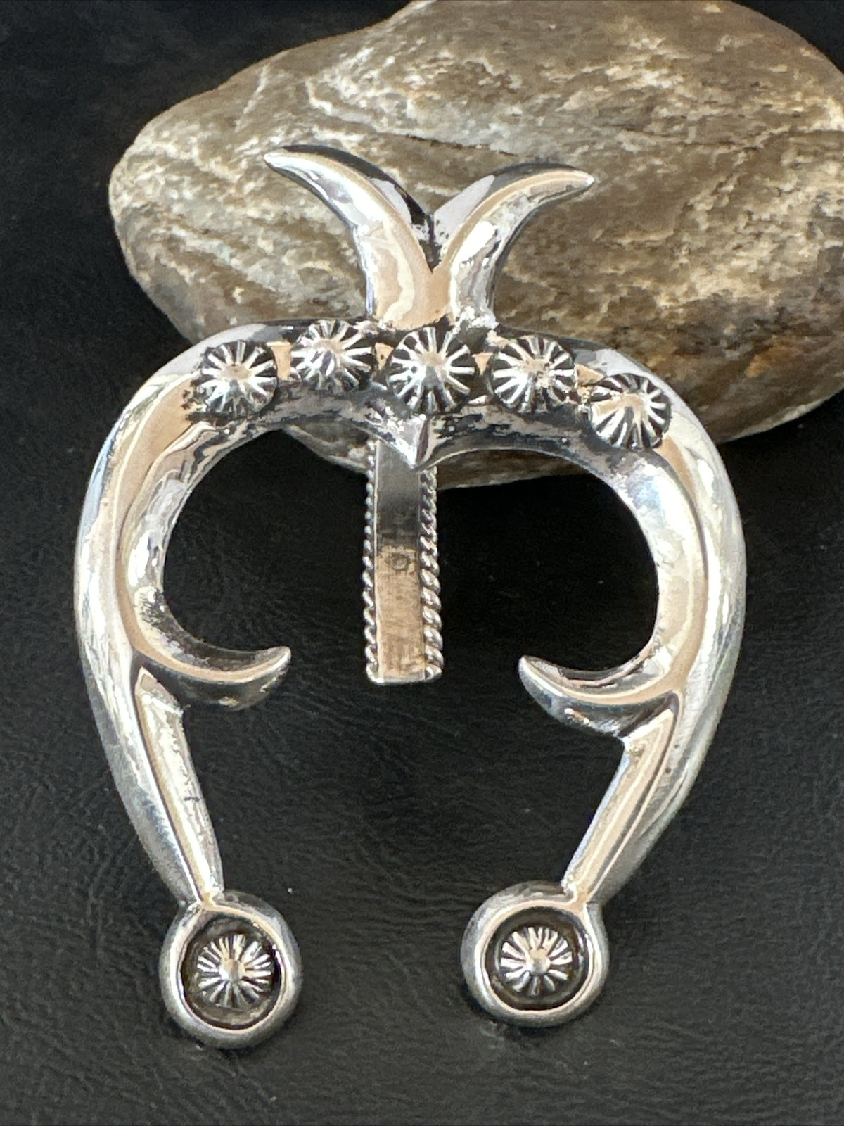 XL Mens Womens Naja Pendant Navajo Sterling Silver 17678