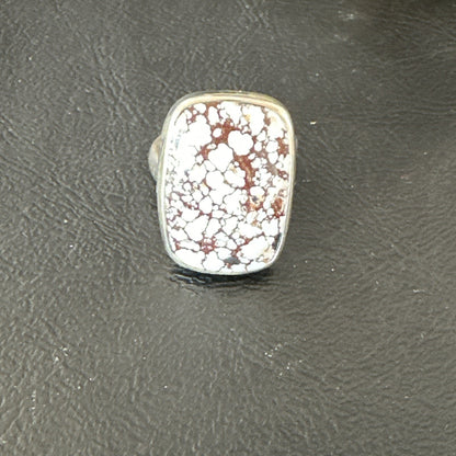 Mens Womens Wild Horse Turquoise Navajo Sterling Silver Ring Sz 7 17344
