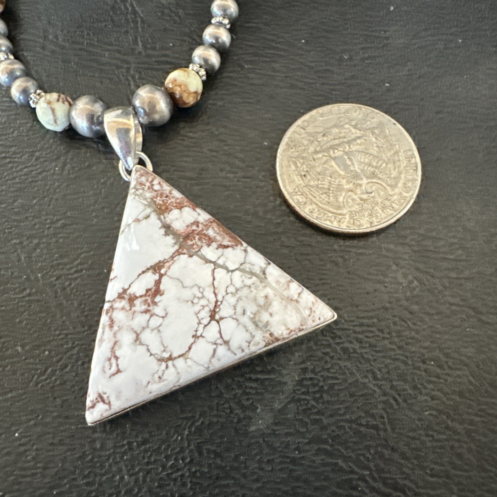 Mens Womens Wild Horse Turquoise Pendant Navajo Sterling Silver Necklace 19576