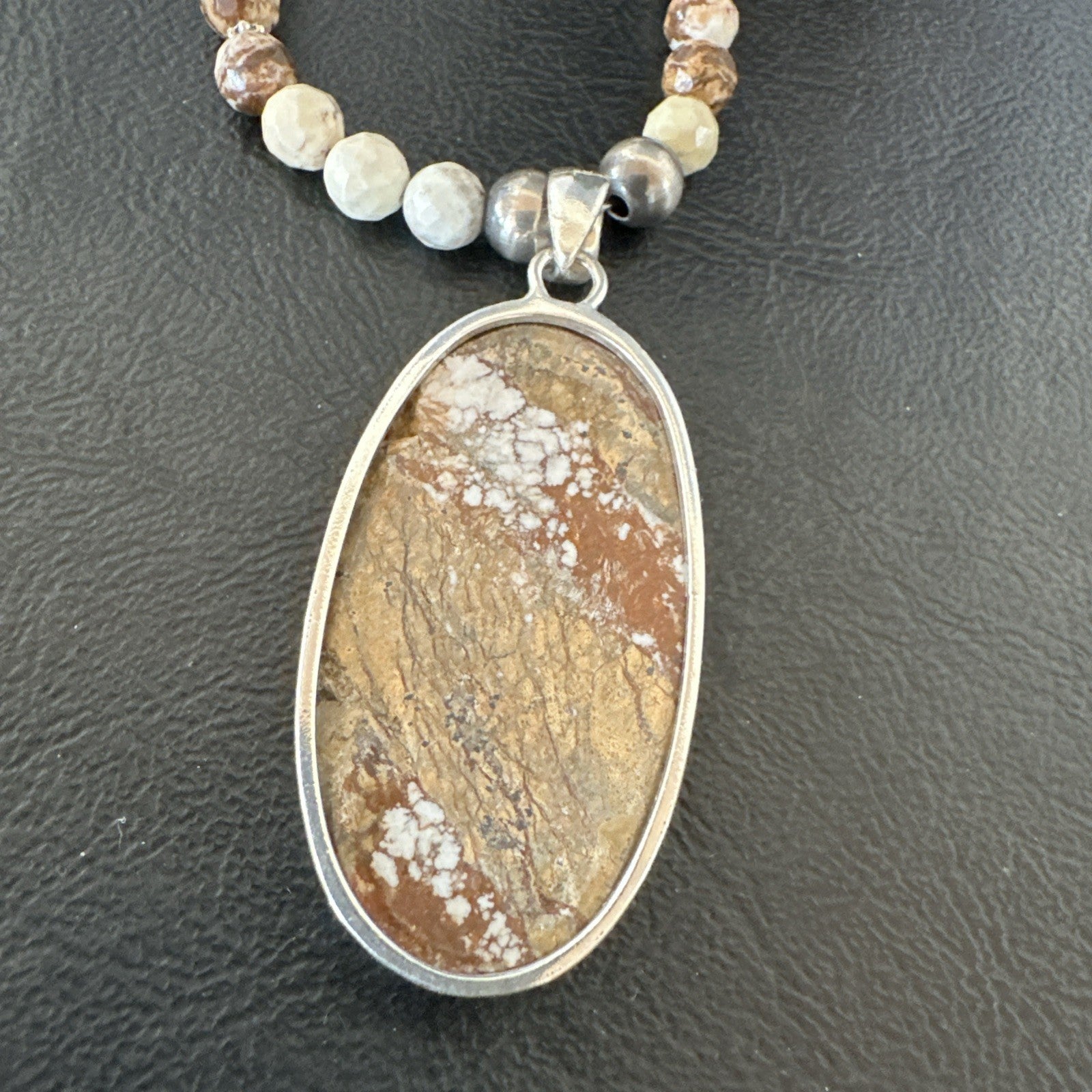Mens Womens Wild Horse Turquoise Pendant Navajo Sterling Silver Necklace 19541