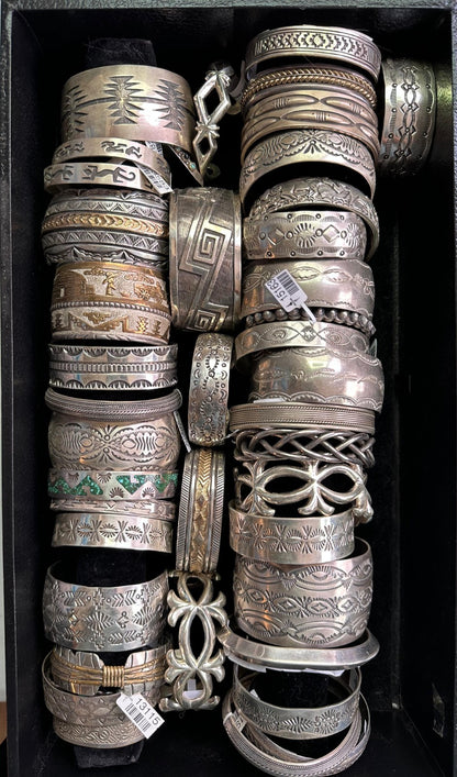 Native American Navajo Zuni Squash Blossom Cuffs Necklaces Rings