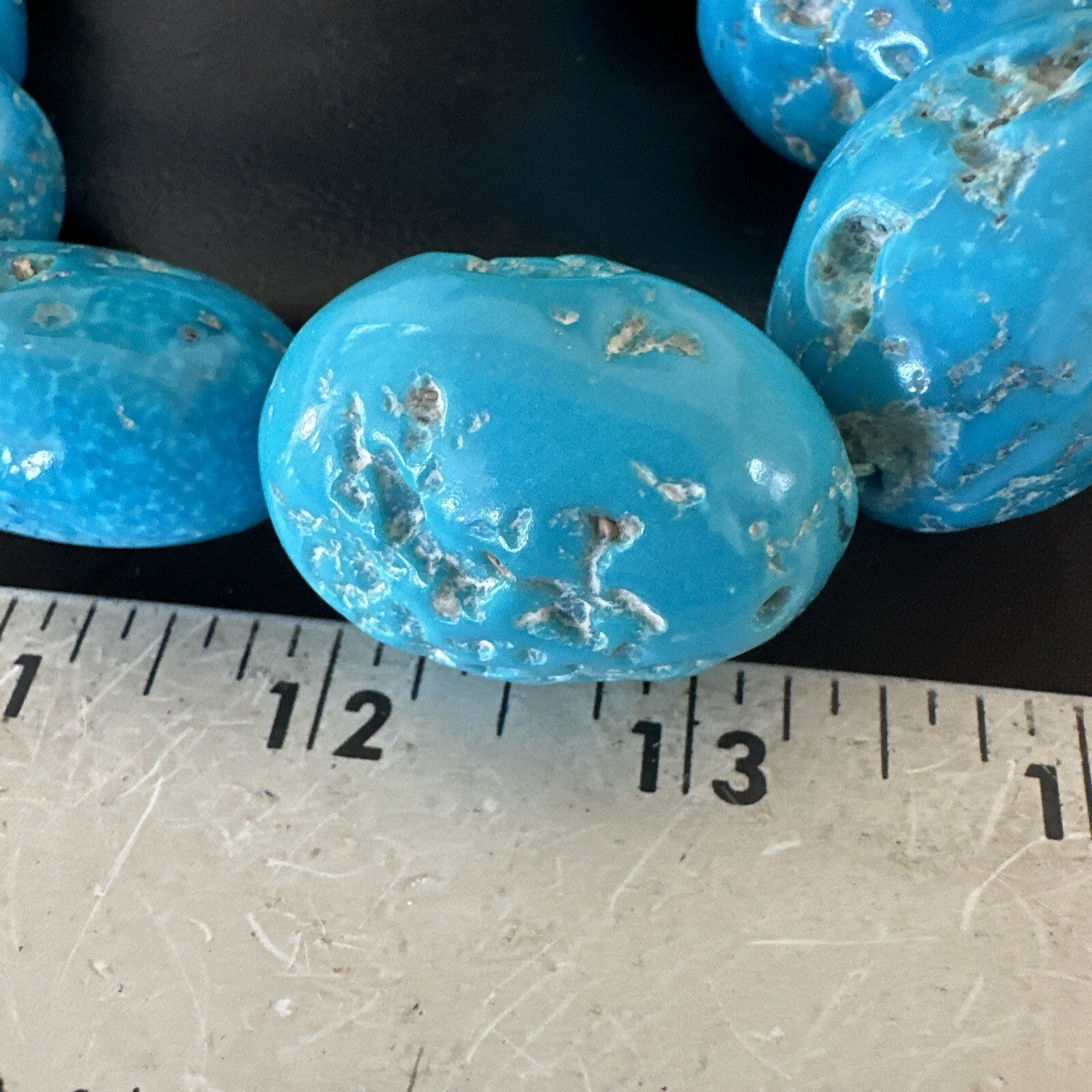 Collectors Authentic Blue Sleeping Beauty Graduated Turquoise 20” 18477