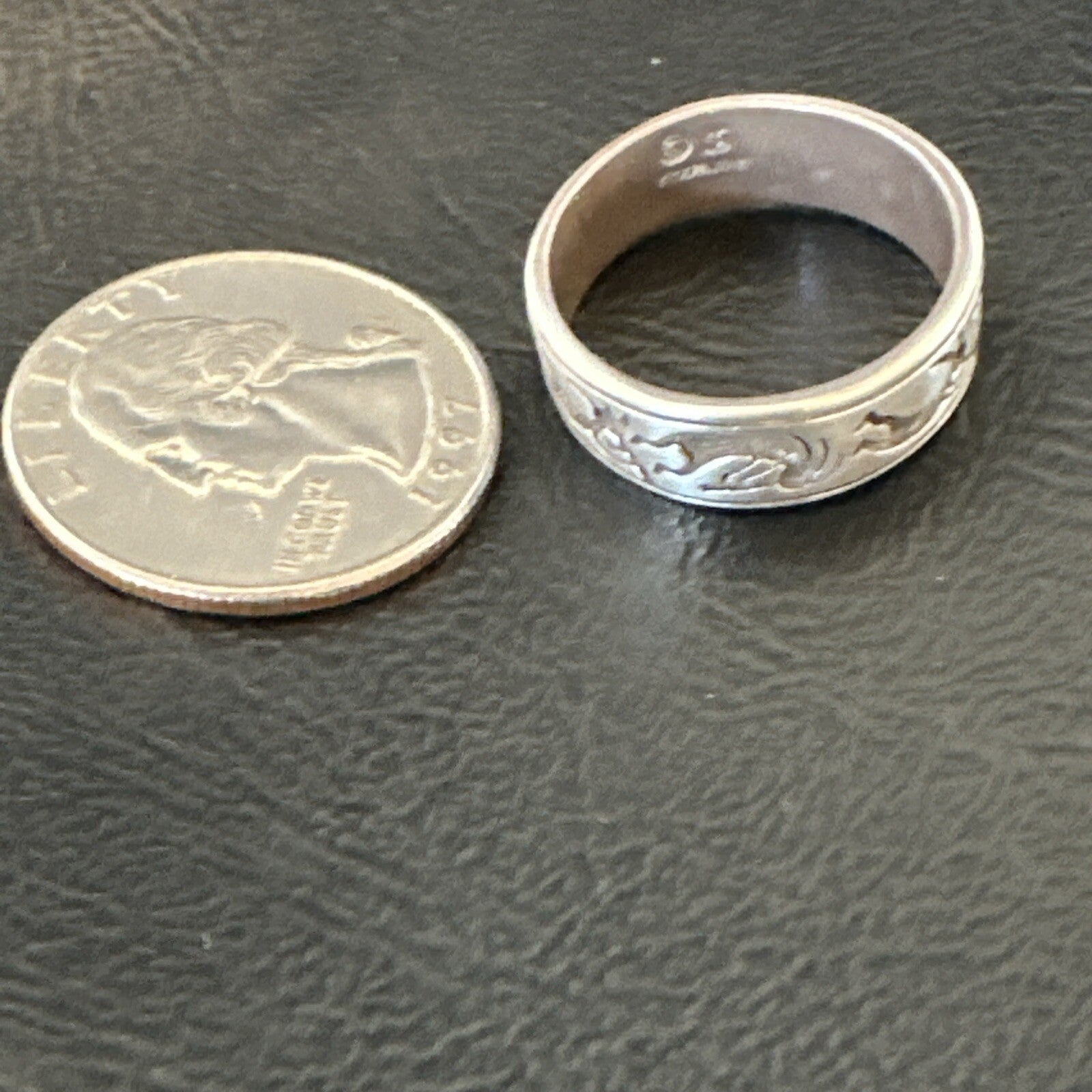 Kokopelli Wedding Band Navajo Sterling Silver Ring Size 9.5 17971