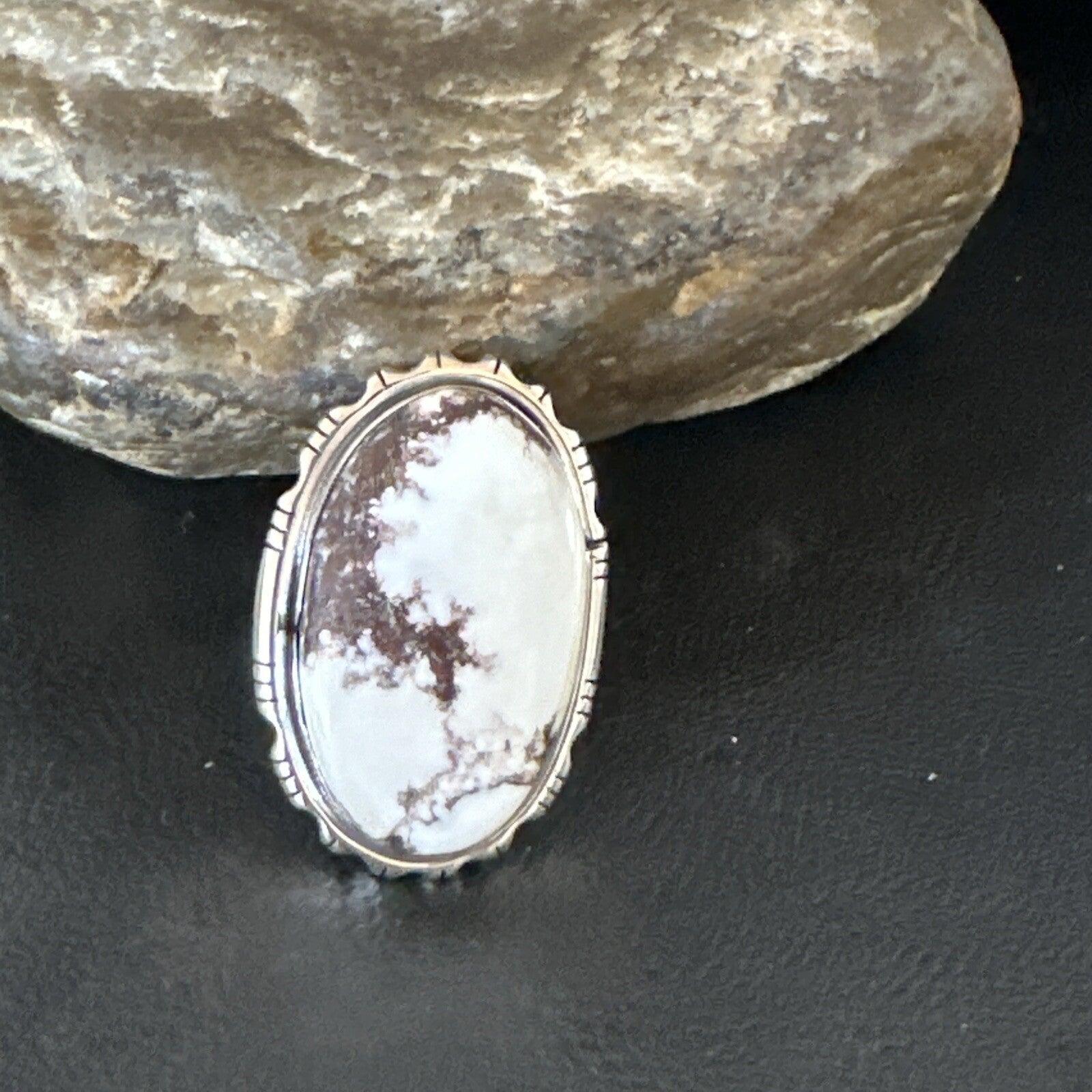 Mens Womens Wild Horse Turquoise Navajo Sterling Silver Ring Size 9 18012