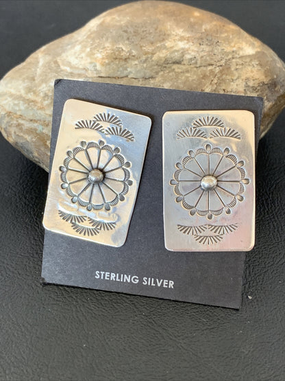 Womens Earrings Southwestern Sterling Silver Post  11664