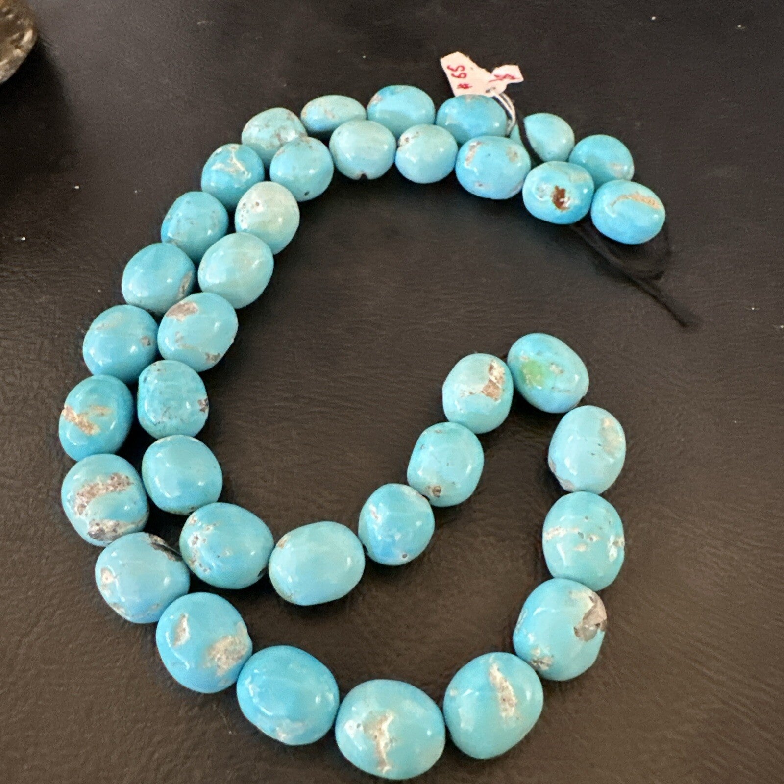Authentic Blue Sleeping Beauty Turquoise Nugget Strand 18” 18591