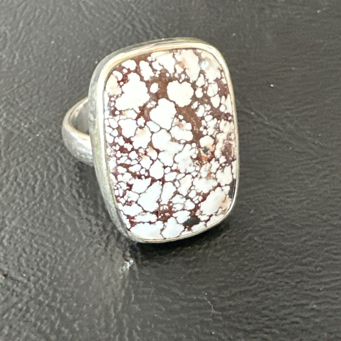 Mens Womens Wild Horse Turquoise Navajo Sterling Silver Ring Sz 7 17344
