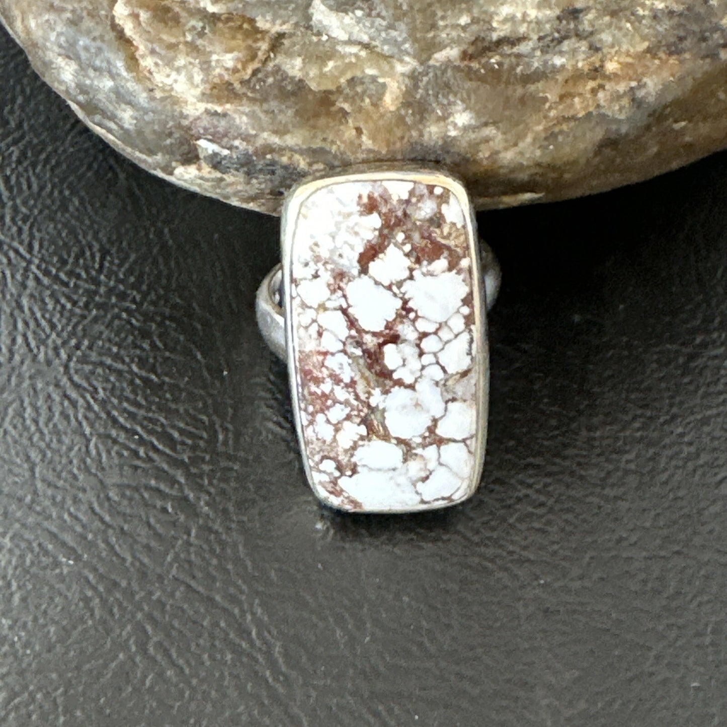 Mens Womens Wild Horse Turquoise Navajo Sterling Silver Ring Sz 7 17343