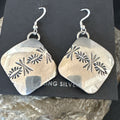 Navajo Stamped Earrings Set | Sterling Silver | Authentic Native American Handmade | 4754