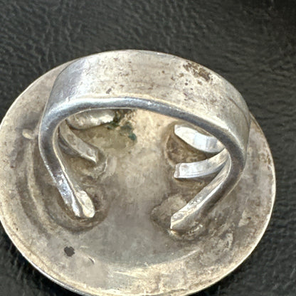 XL Womens Kokopelli Old Pawn Hopi Sterling Silver Ring Size 6.5 18115