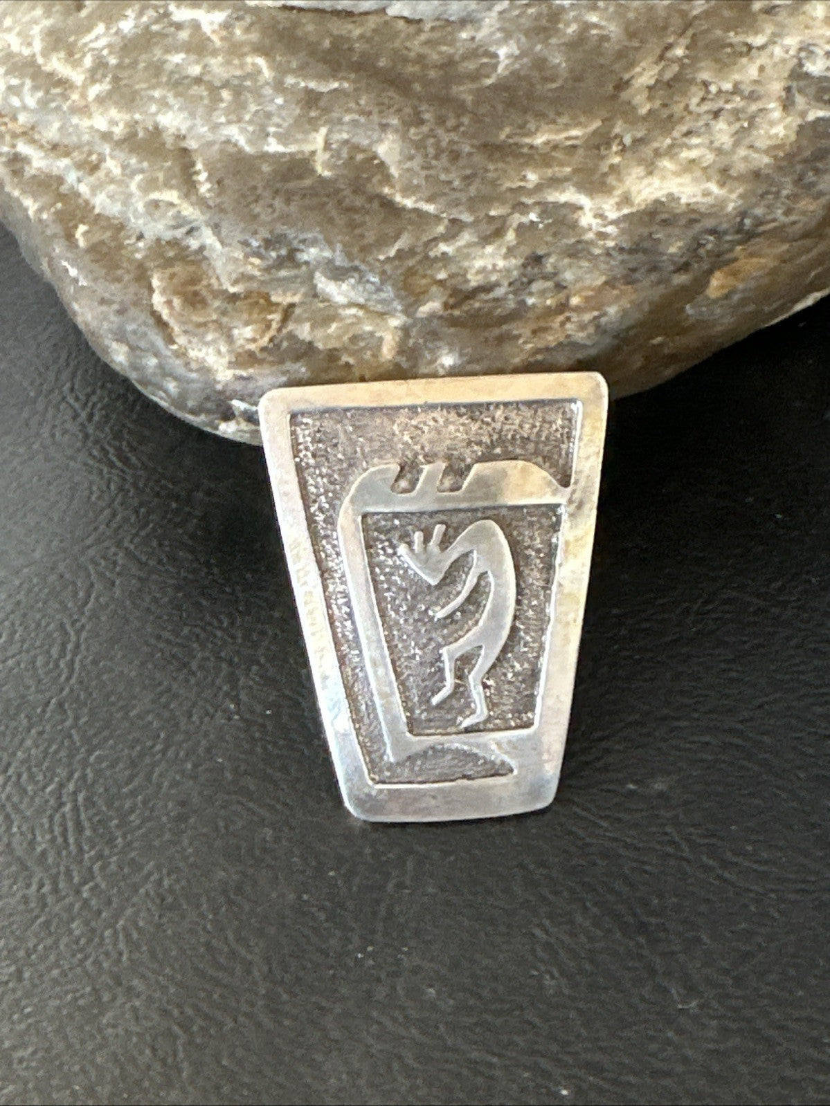 Old Pawn Kokopelli Native American Navajo Sterling Silver Pin 1.5" 19163