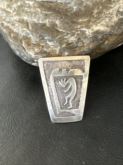 Old Pawn Kokopelli Native American Navajo Sterling Silver Pin 1.5" 19163