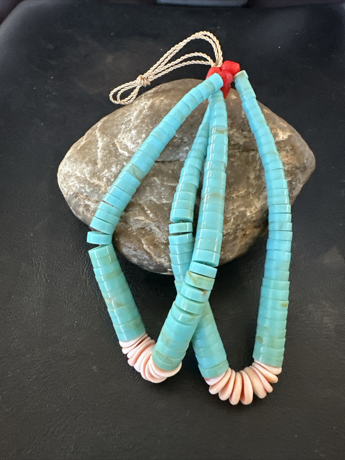 Set Of Jaclas Only Men Santo Domingo Coral Spiny Turquoise 4.5” 17847