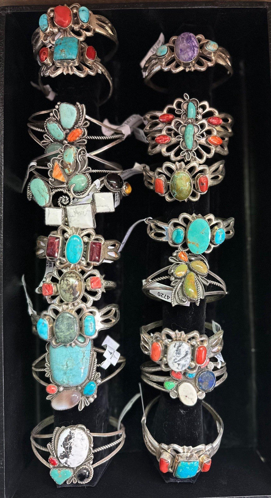 A Lot Sterling Silver NAVAJO Zuni Native American Southwestern Bracelets Jewelry