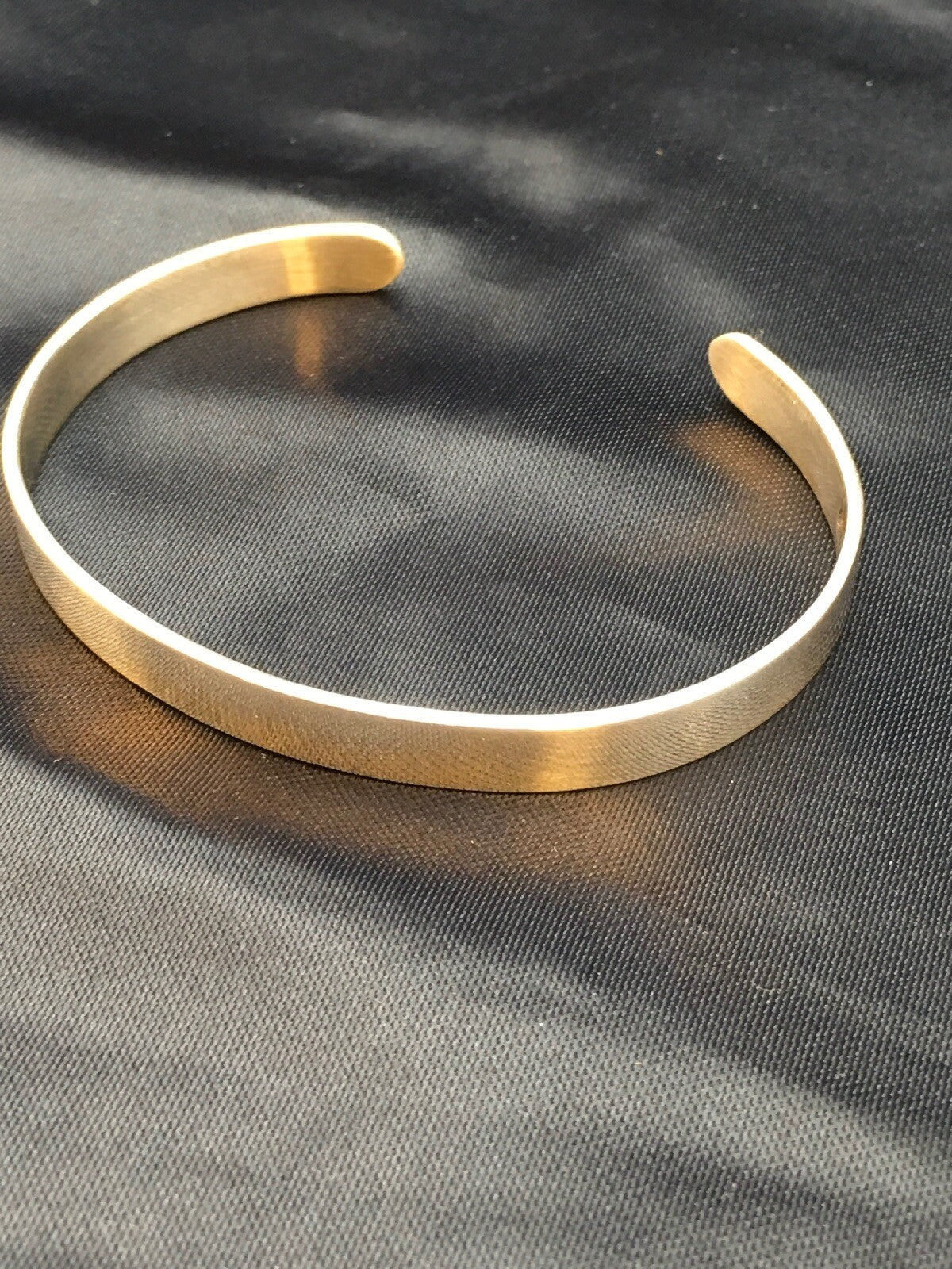 Native American Handmade Band Bracelet Navajo Sterling Silver 08934