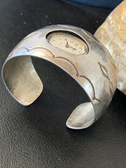 All Southwestern Watch Tips Bracelet | Sterling Silver | Authentic Native American Handmade | 01458