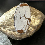 Wild Horse Turquoise Navajo Ring Size 9.5 | Sterling Silver | Authentic Native American Handmade | 19775