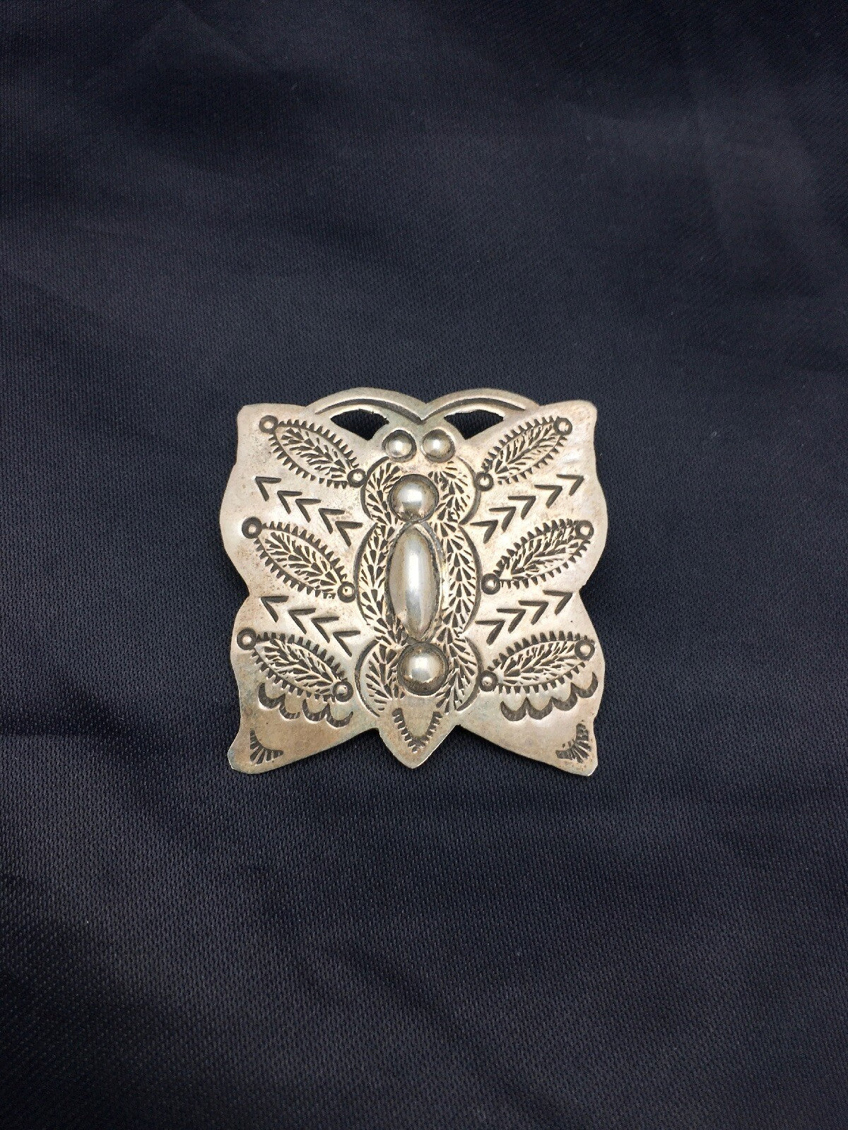 Dragonfly Sterling Silver Navajo Pin Pendant 02665