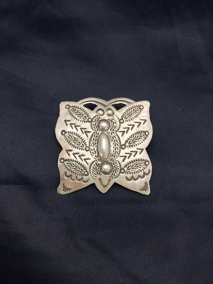 Dragonfly Sterling Silver Navajo Pin Pendant 02665
