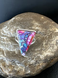 Blue Turquoise Spiny Oyster Southwestern Ring Size 9 | Sterling Silver | Authentic Native American Handmade | 18544