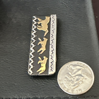 Money Clip Running Horse Native American Navajo Sterling Silver T&R Singer 17824