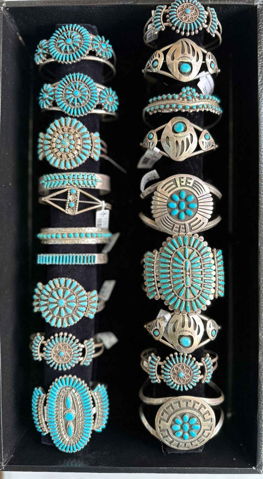 Native American Navajo Zuni Squash Blossom Cuffs Necklaces Rings