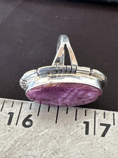 Womens Purple Spiny Oyster Navajo Sterling Silver Ring Size 6.5 18583