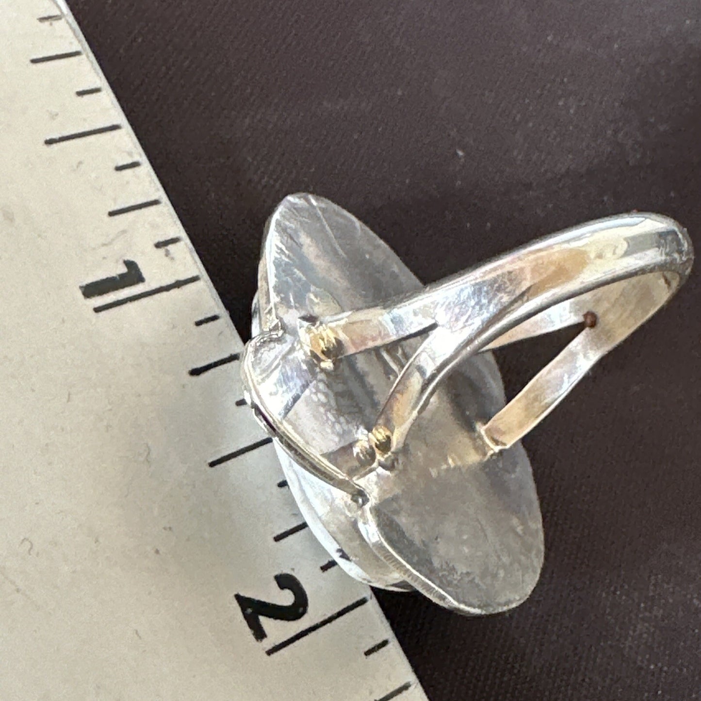 Mens Womens White Buffalo Turquoise Navajo Sterling Silver Ring Size 10 18104