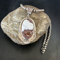 Wild Horse Turquoise Pendant Beads Necklace | Sterling Silver | Authentic Native American Handmade | 18023