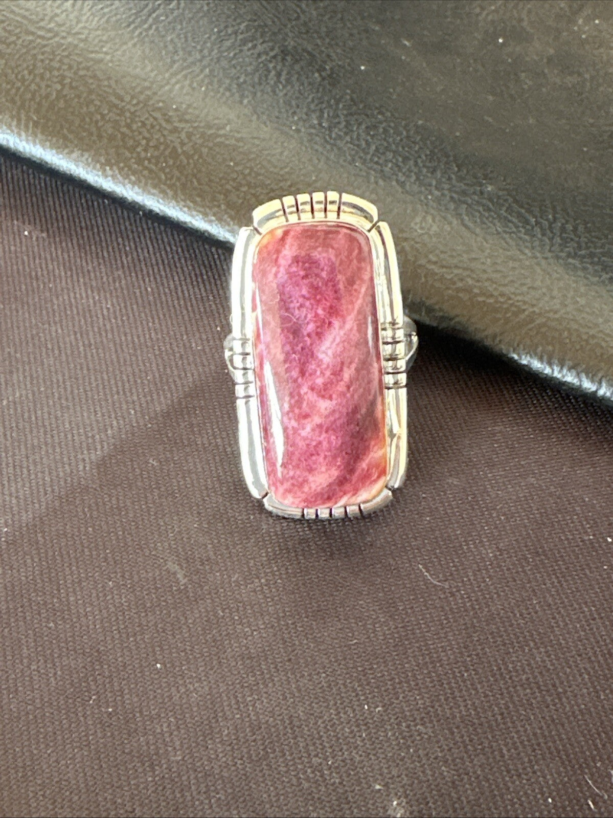 Womens Purple Spiny Oyster Navajo Sterling Silver Ring Size 6.5 18581