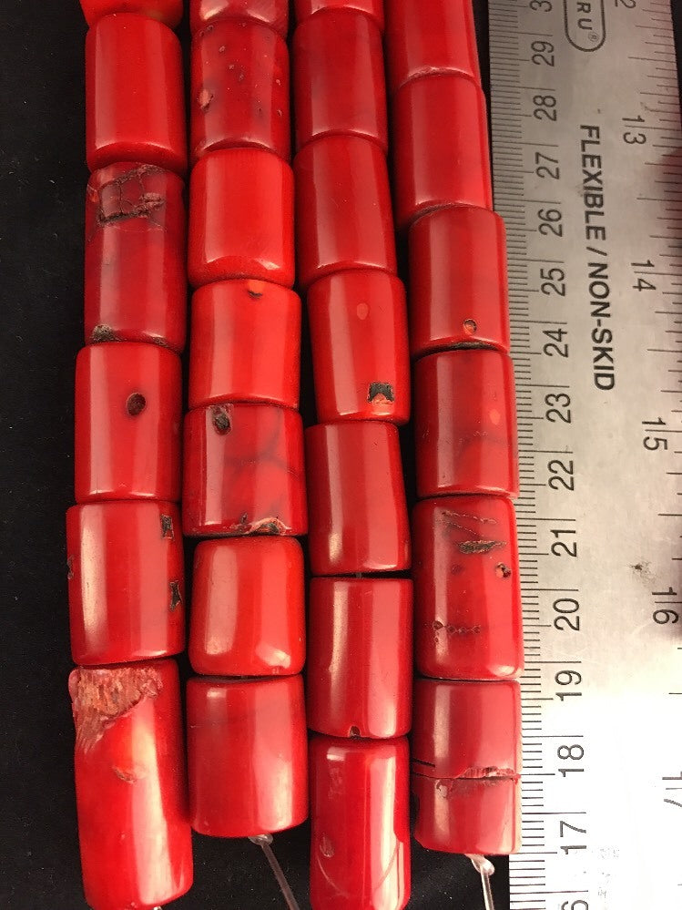 Handmade Strand Rare Coral Beads 16 Inch Barrel 10056