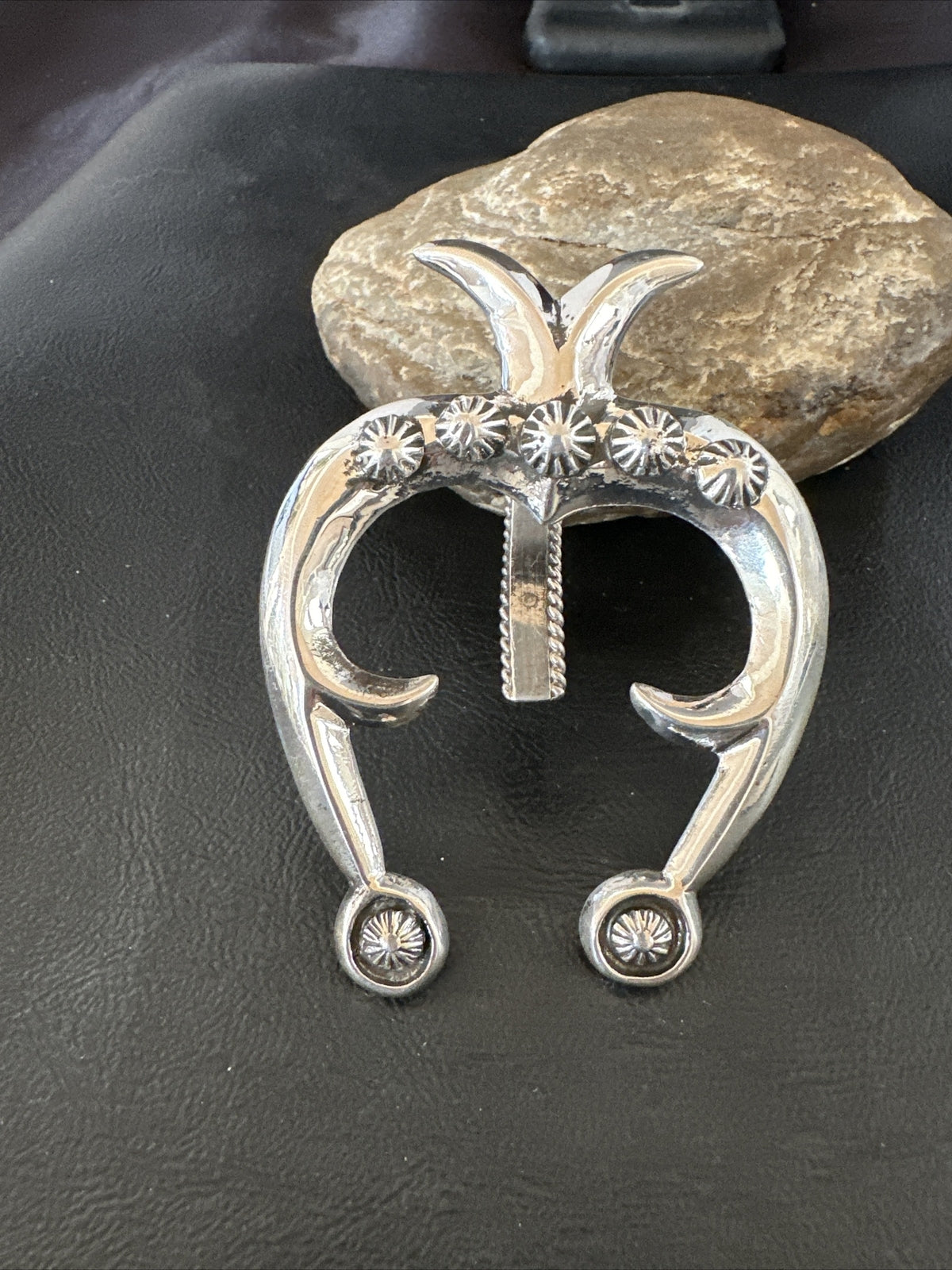 XL Mens Womens Naja Pendant Navajo Sterling Silver 17678