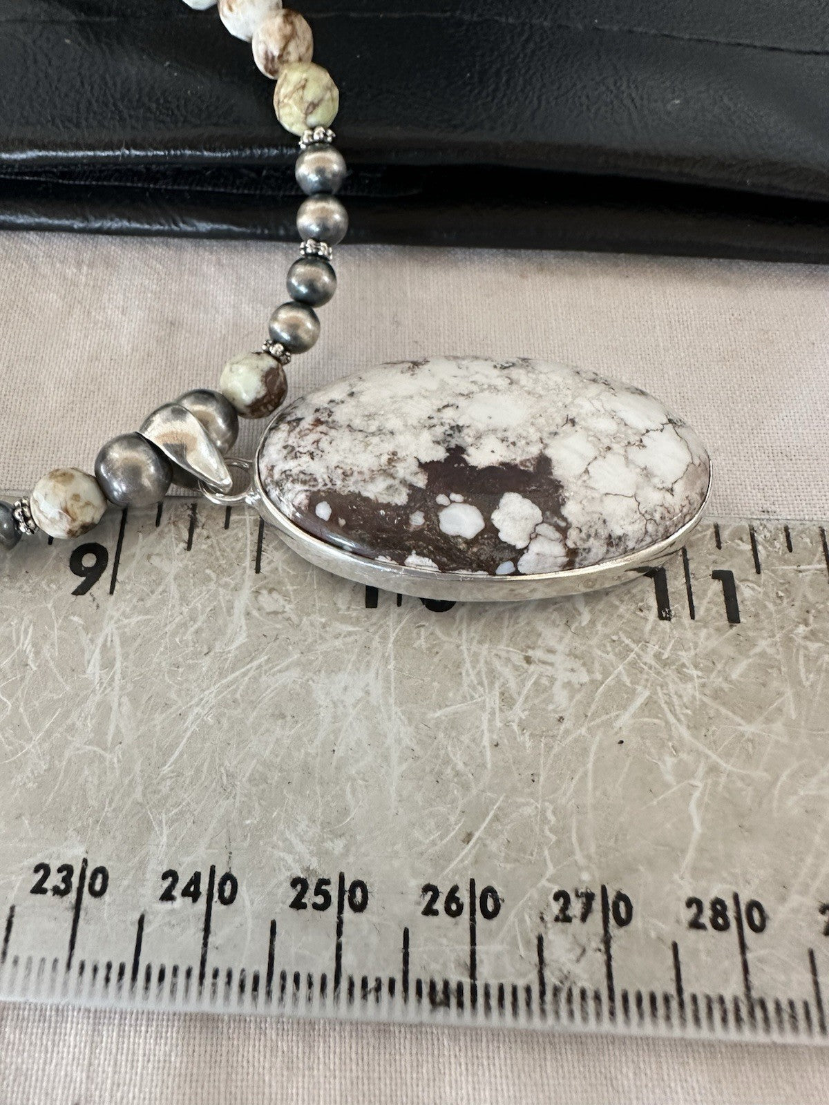 Mens Womens Wild Horse Turquoise Pendant Navajo Sterling Silver Necklace 19539